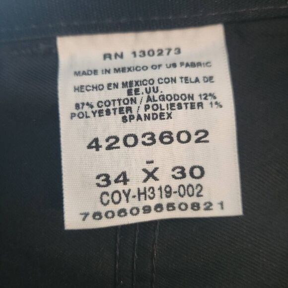 Lee Custom Fit Collection Mens Size 34x30 Black Chino Pants - Picture 5 of 5